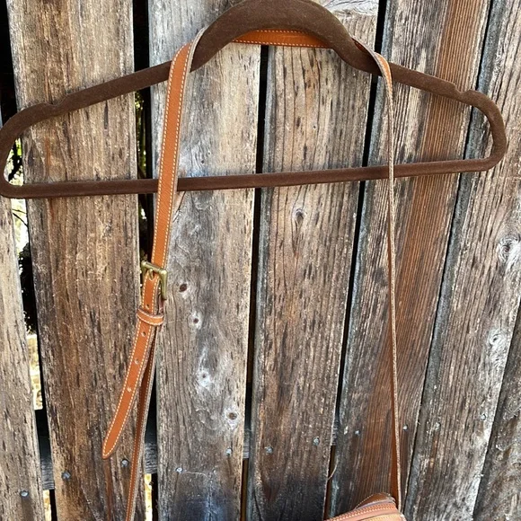 Vintage Dooney Bourke Purse 90s Crossbody Black Pebbled Leather USA Shoulder Bag - Picture 4 of 14